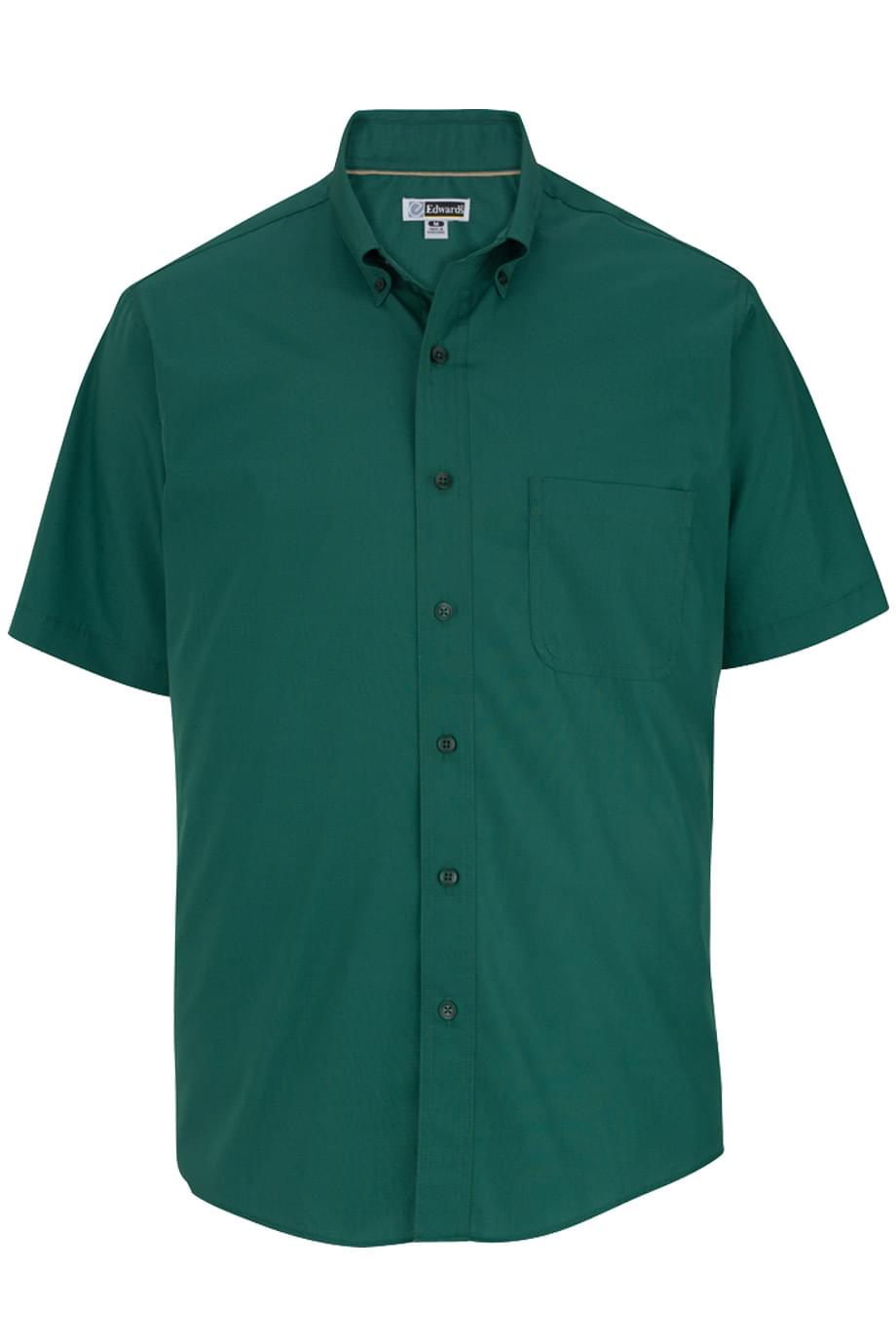 Mens Short Sleeve Lightweight Poplin Shirt