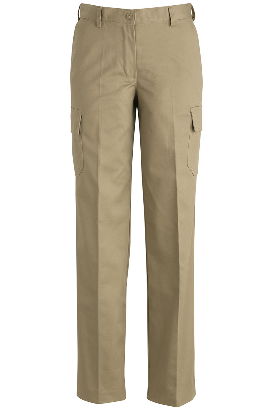 Women's Flat Front Chino Cargo Pants