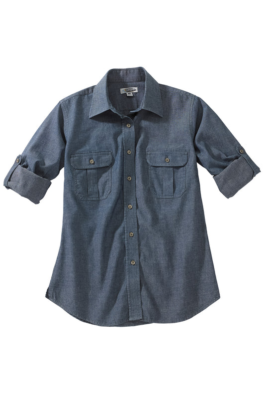 Chambray Roll-Up Sleeve Shirt