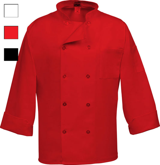 Short Sleeve Mesh Back Chef Coat (10 Buttons)