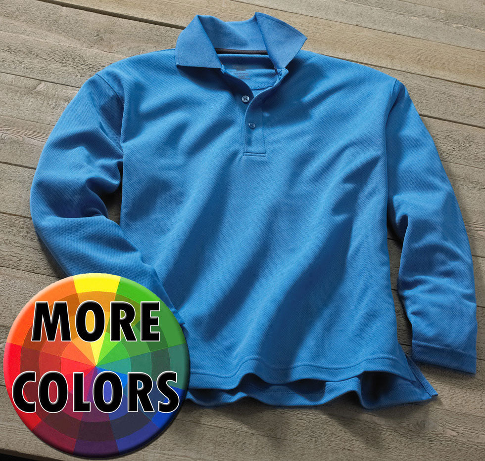 Stay-Dry™ Moisture Wicking Long Sleeve Polo