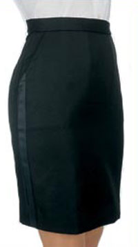 Tuxedo Skirt, "Above the Knee"