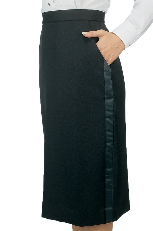 Tuxedo Skirt, "Below the Knee"