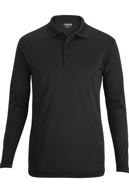 Long Sleeve Mini Pique Polo Shirt