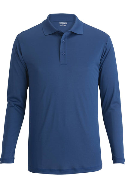 Long Sleeve Mini Pique Polo Shirt