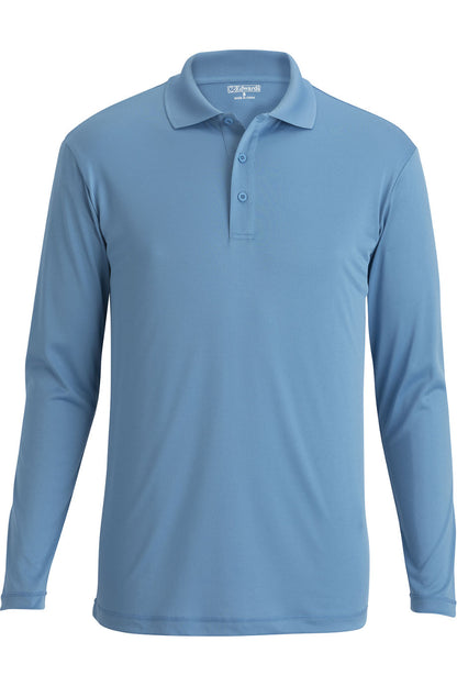 Long Sleeve Mini Pique Polo Shirt