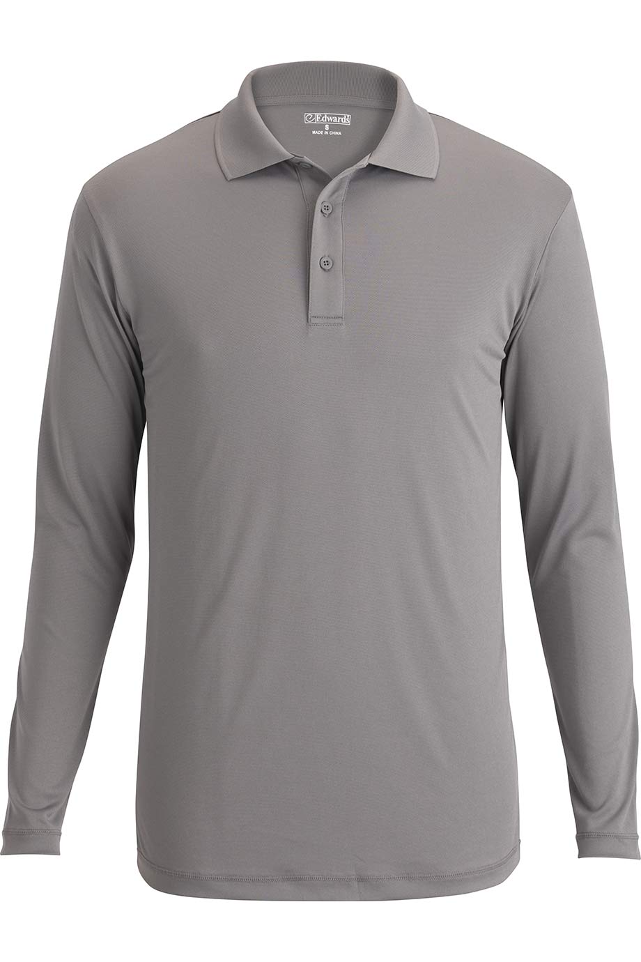 Long Sleeve Mini Pique Polo Shirt