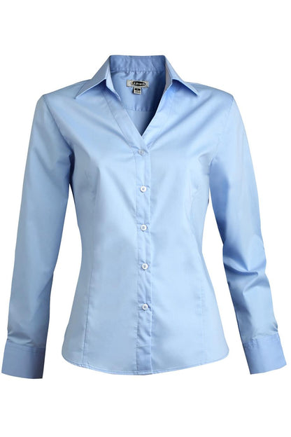 Ladies' Tailored V-Neck Stretch Blouse