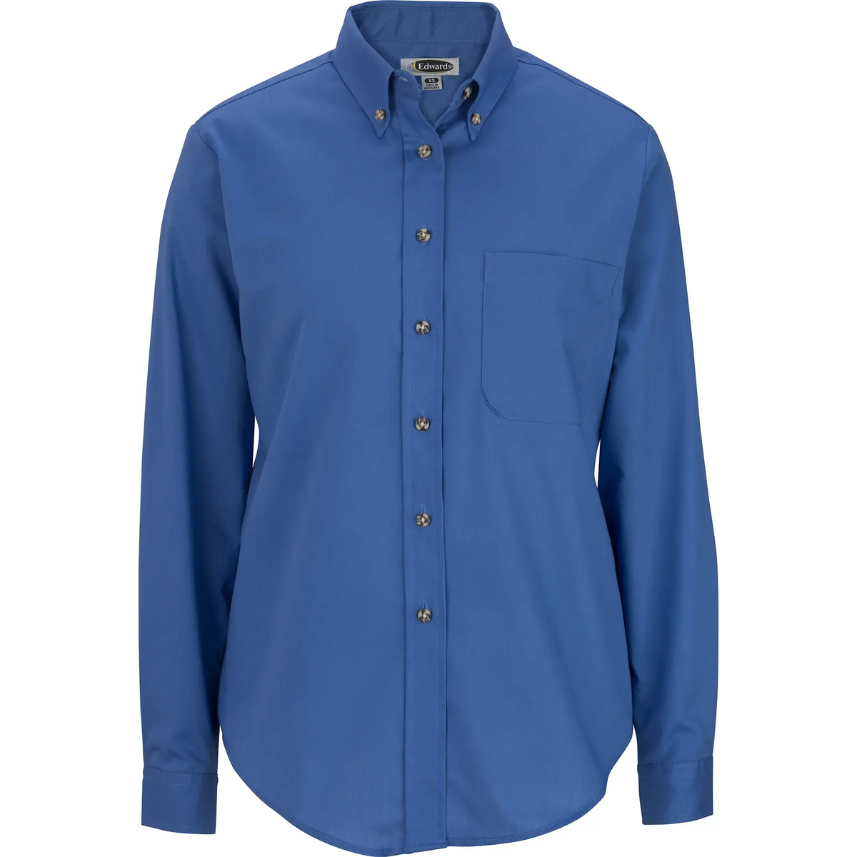 Ladies Easy Care Long Sleeve Poplin Shirt