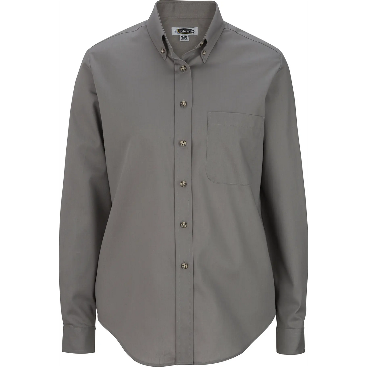 Ladies Easy Care Long Sleeve Poplin Shirt