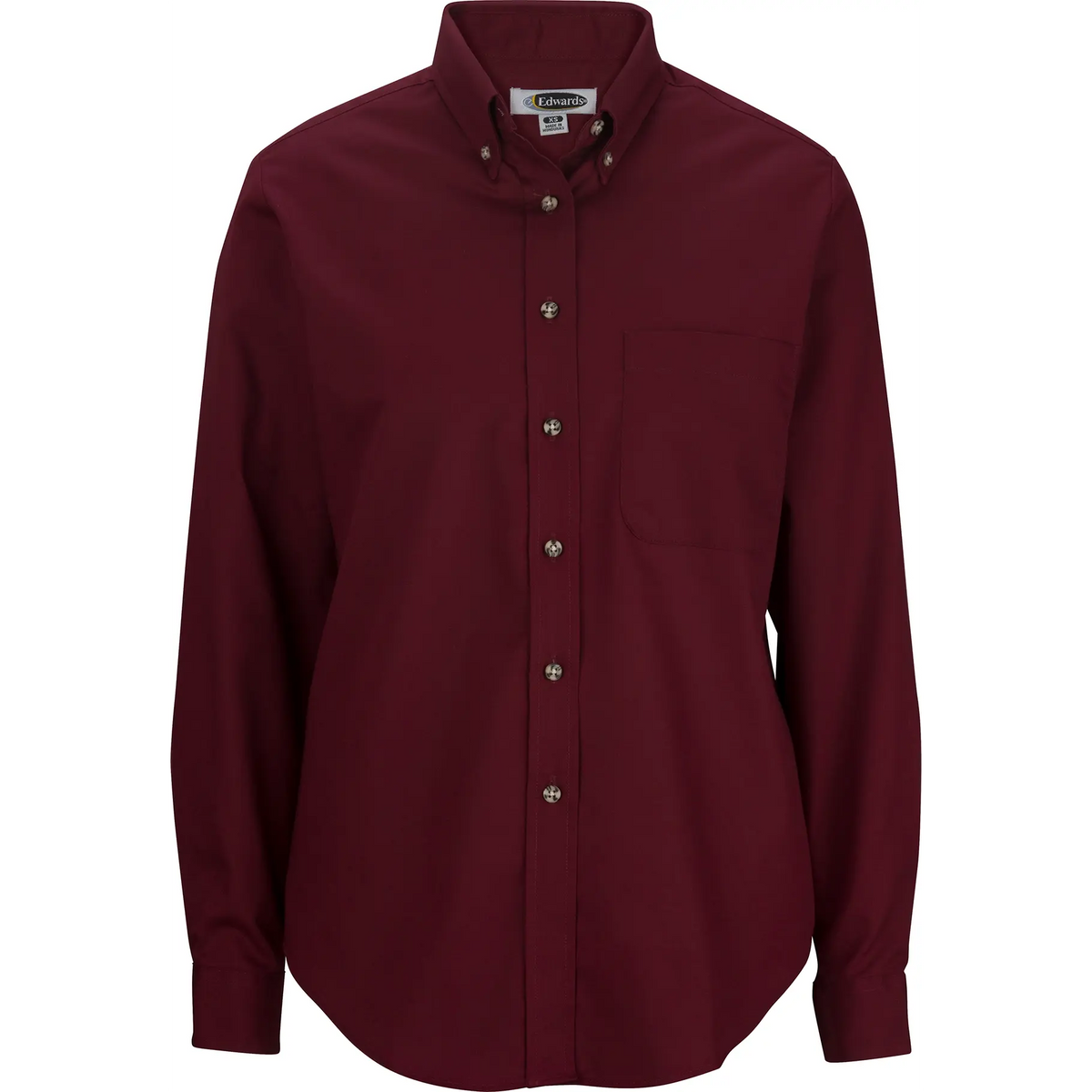 Ladies Easy Care Long Sleeve Poplin Shirt