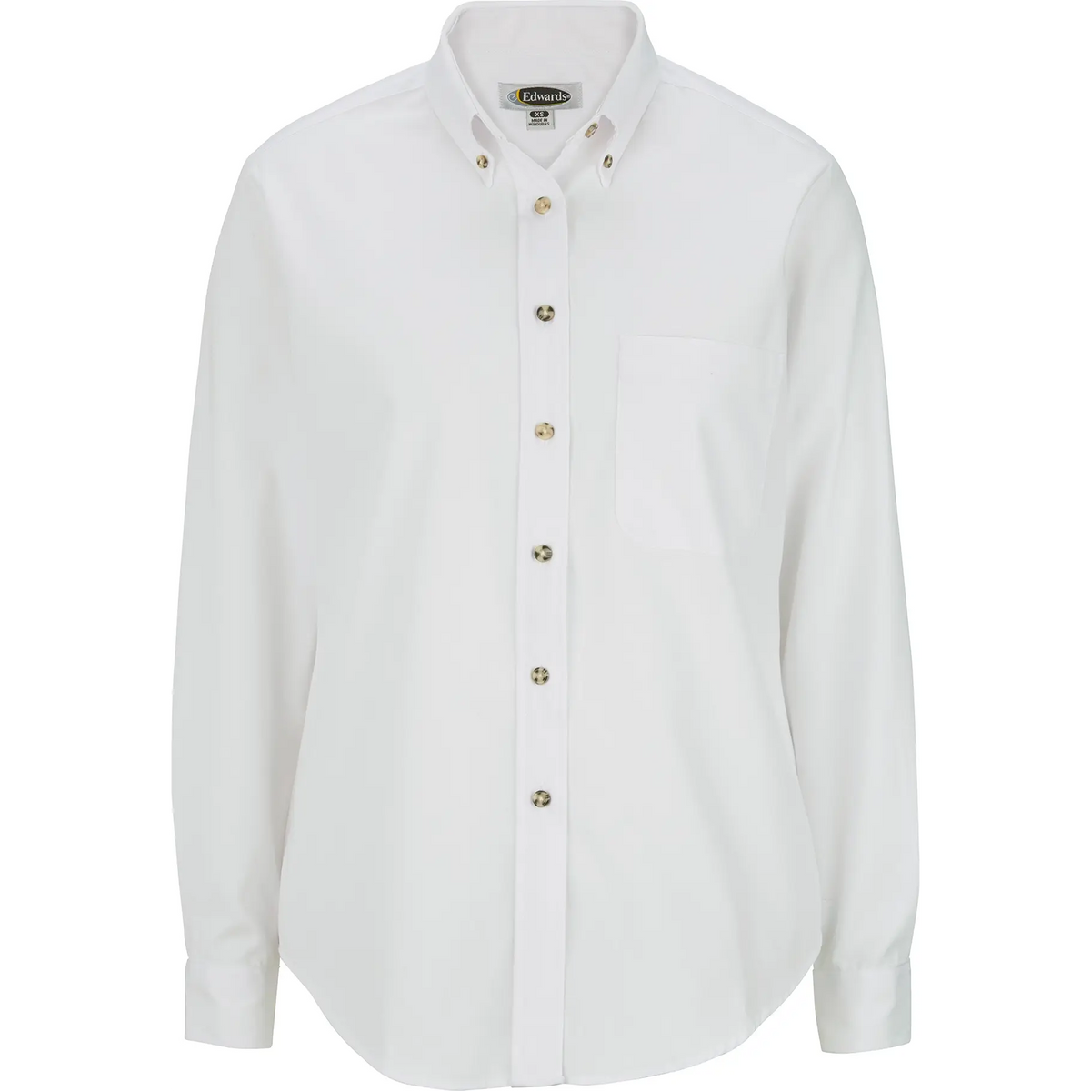 Ladies Easy Care Long Sleeve Poplin Shirt