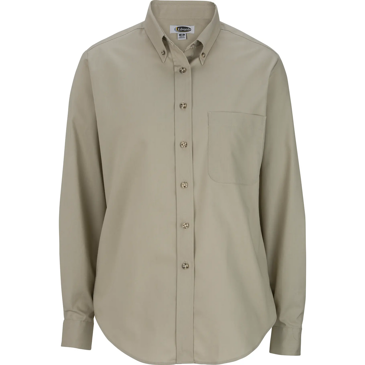 Ladies Easy Care Long Sleeve Poplin Shirt