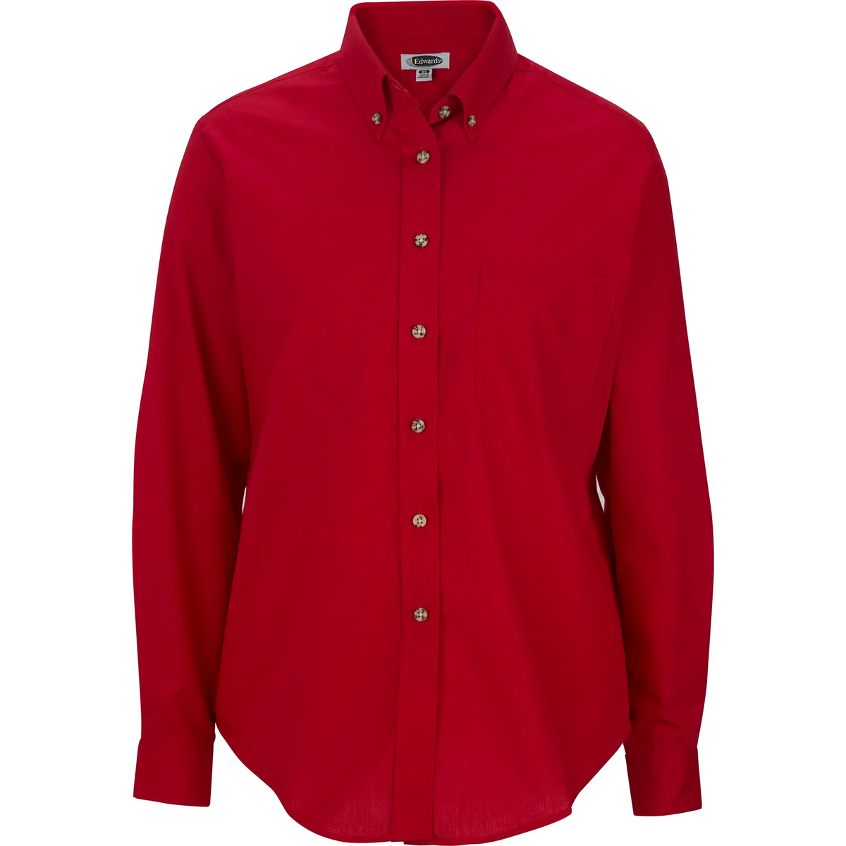 Ladies Easy Care Long Sleeve Poplin Shirt