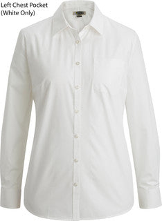 Women's Broadcloth Long Sleeve Dress Shirt
