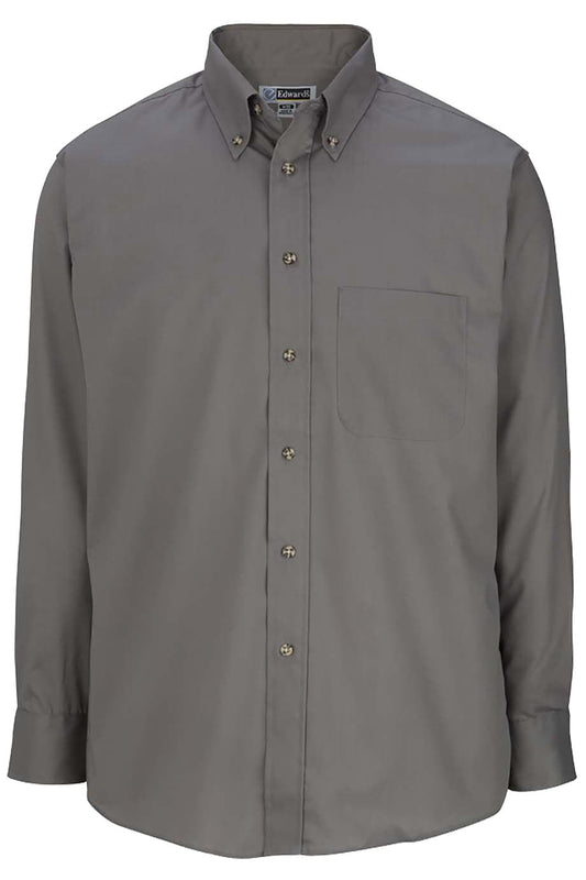 Men's Easy Care Long Sleeve Poplin Shirt