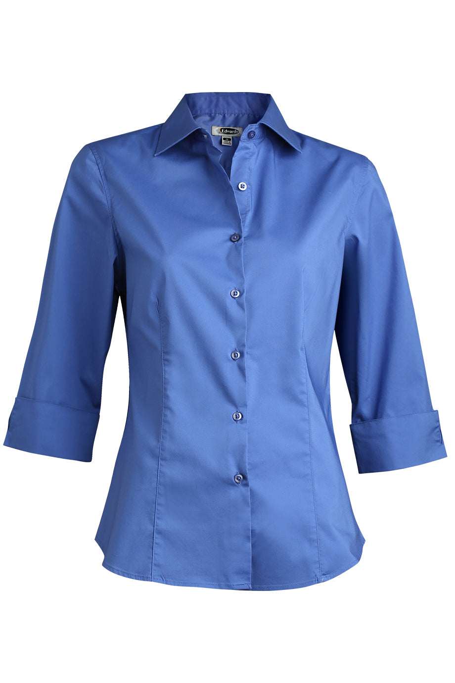 Ladies 3/4 Sleeve Stretch Collar Shirt