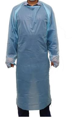 Disposable Gown with PEVA Nylon - 10 Pack